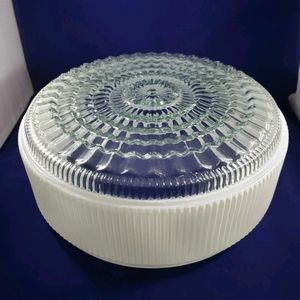 Vintage Art Deco Large Milk Glass Light Fixture Cover